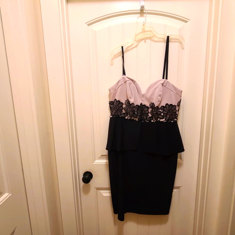 City Chic Strapless Peplum Dress Size 0XL
